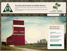 Tablet Screenshot of aghealthandsafetynetwork.usask.ca