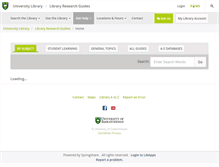 Tablet Screenshot of libguides.usask.ca