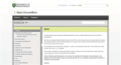 Desktop Screenshot of ocw.usask.ca