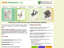 Tablet Screenshot of herbarium.usask.ca