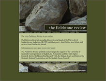 Tablet Screenshot of fieldstonereview.usask.ca