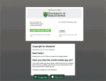 Tablet Screenshot of one45.usask.ca