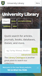 Mobile Screenshot of library.usask.ca