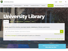 Tablet Screenshot of library.usask.ca
