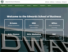Tablet Screenshot of edwards.usask.ca